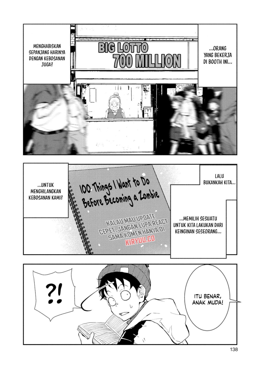 Zombie 100 ~Zombie ni Naru Made ni Shitai 100 no Koto~ Chapter 30 Bahasa Indonesia
